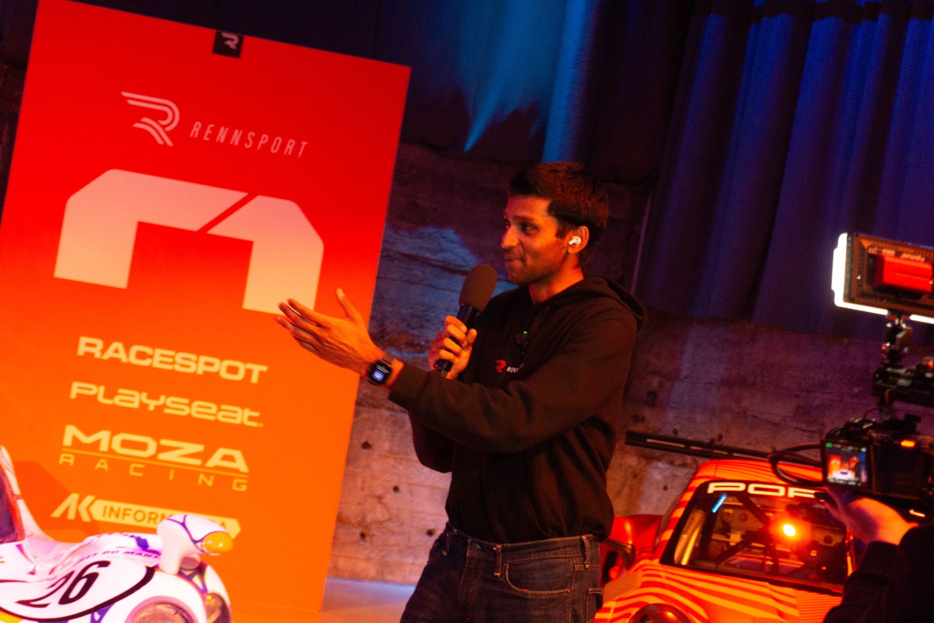 RENNSPORT Re-Launch 2026 event with Racespot branding